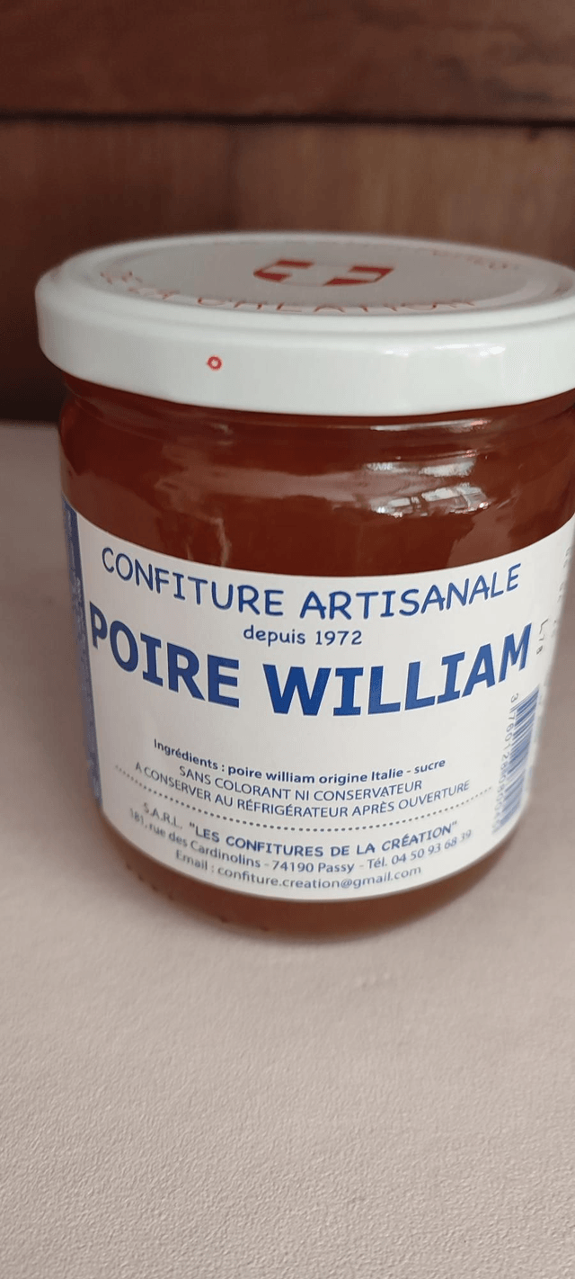Confiture poire Williams 