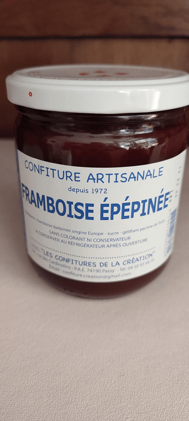 Confiture framboise épépiné 
