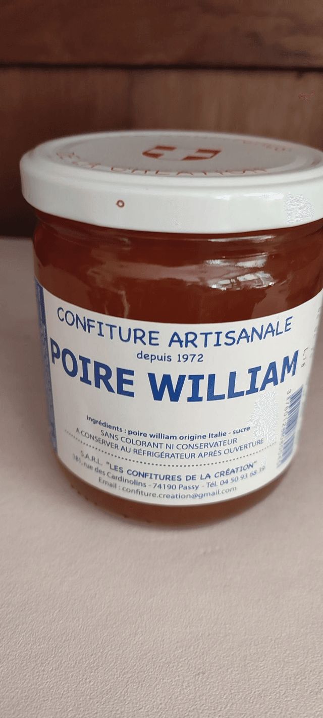 Confiture poire Williams 