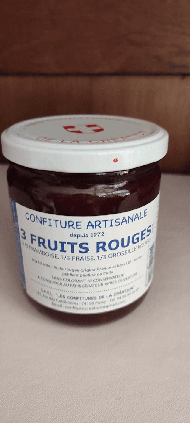 Confiture fruits rouges 