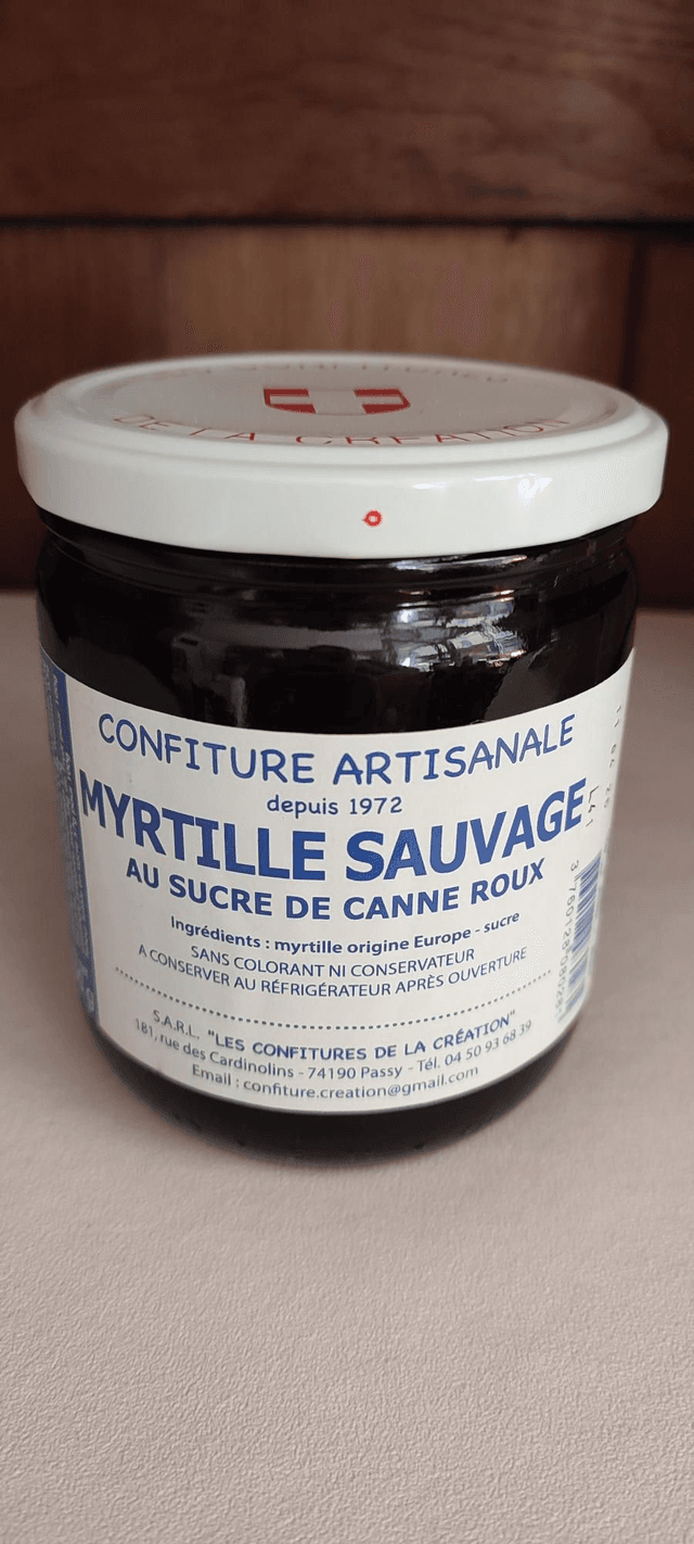 Confiture myrtille sauvage 