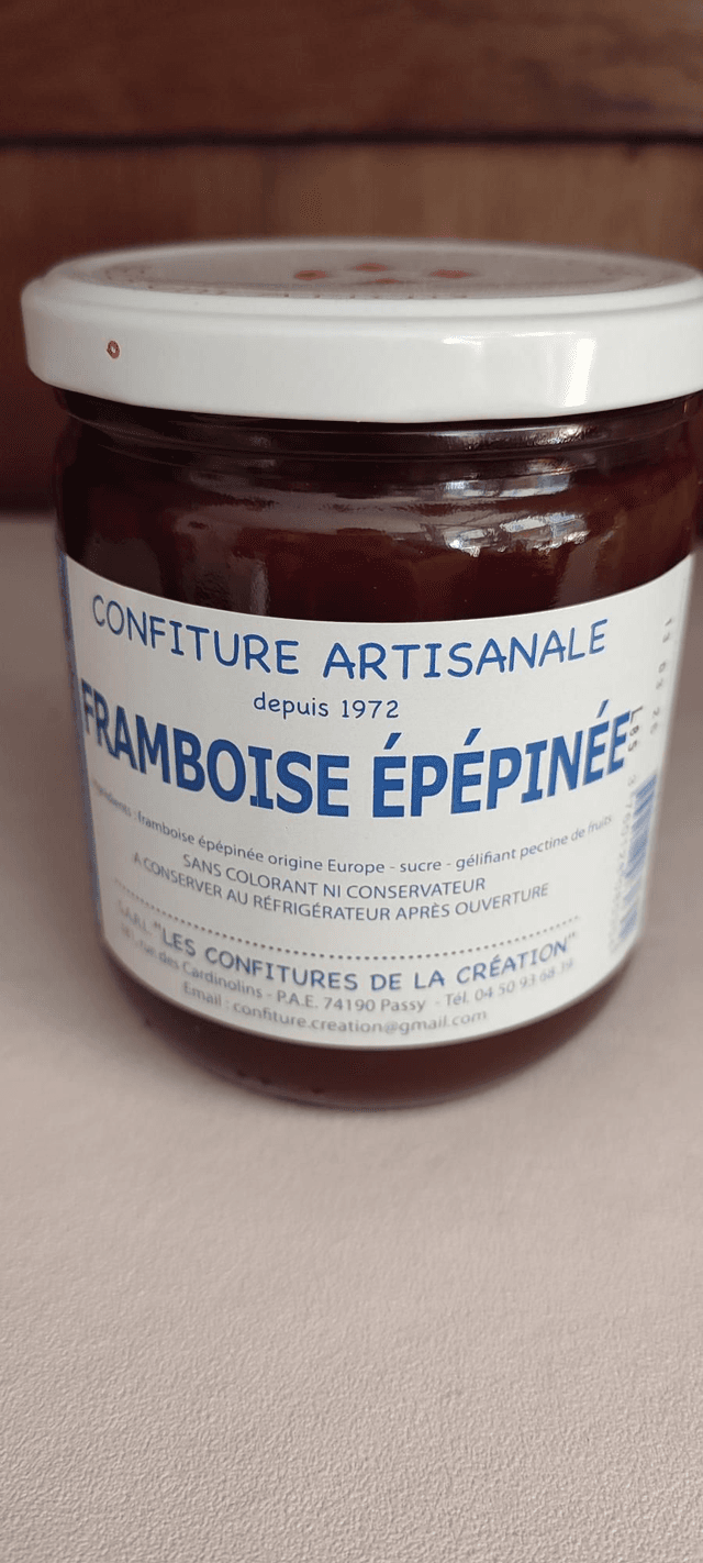 Confiture framboise épépiné 